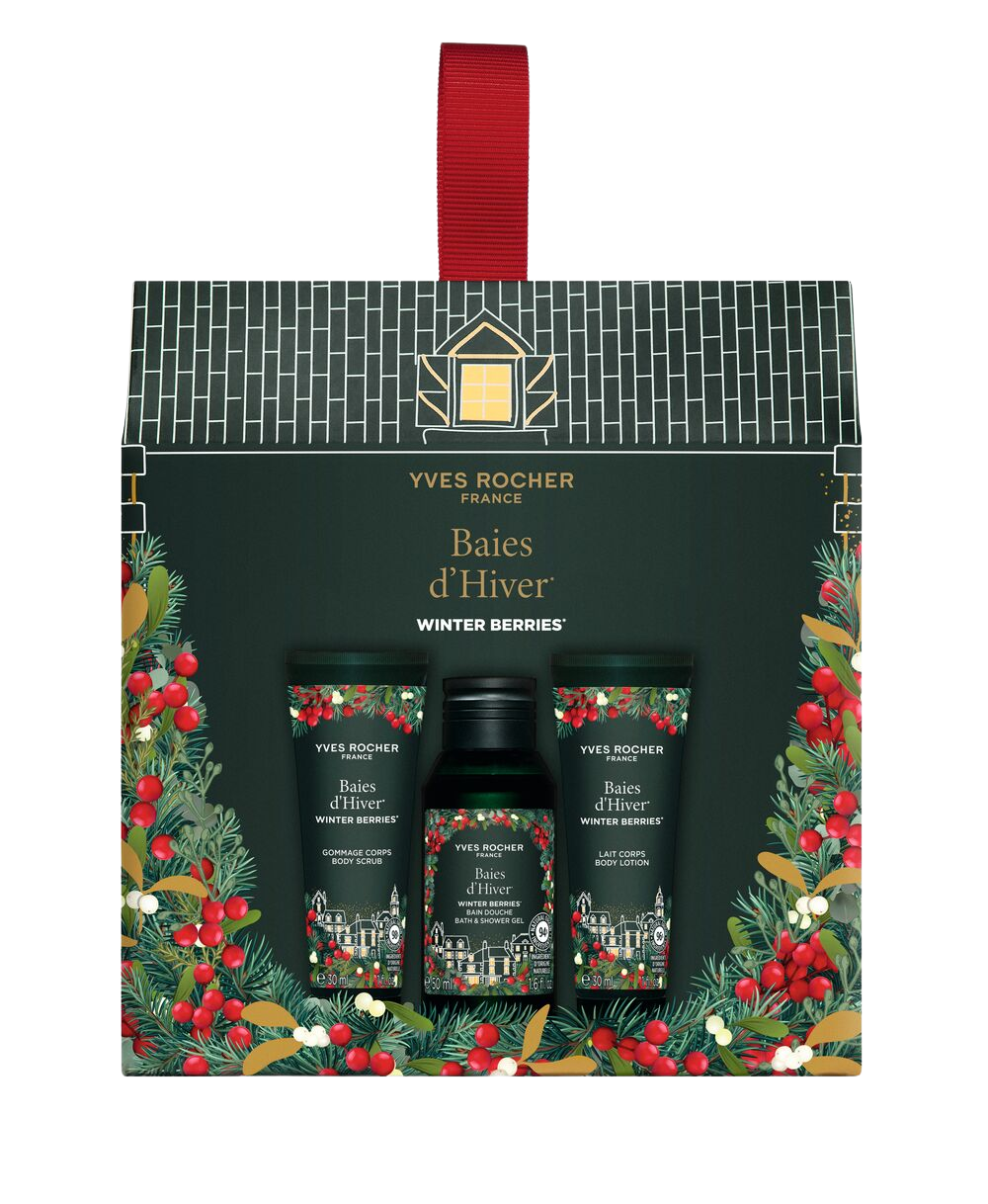 Fotografie YVES ROCHER Dárková sada Zimní plody 3 ks