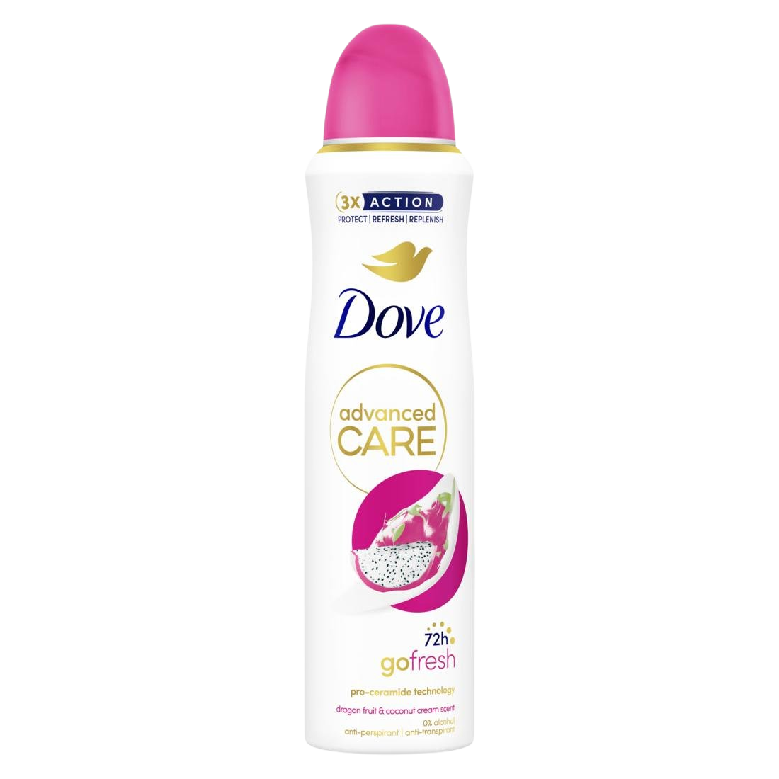 DOVE Advanced Care Dragon Fruit&Cocconut Antiperspirant sprej 150 ml