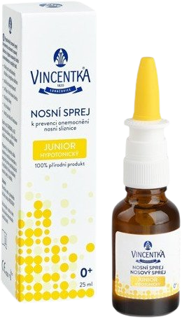VINCENTKA Nosový sprej junior hypotonický 25 ml kúpite na Pilulka.sk