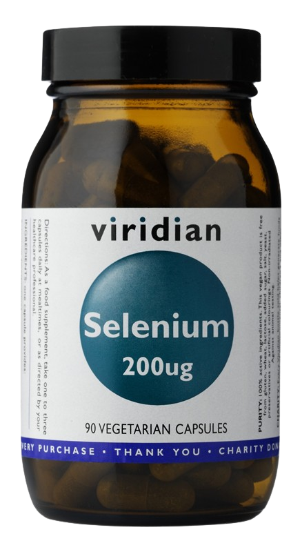 Viridian Nutrition Selenium 200 µg podpora správneho fungovania organizmu 90 cps