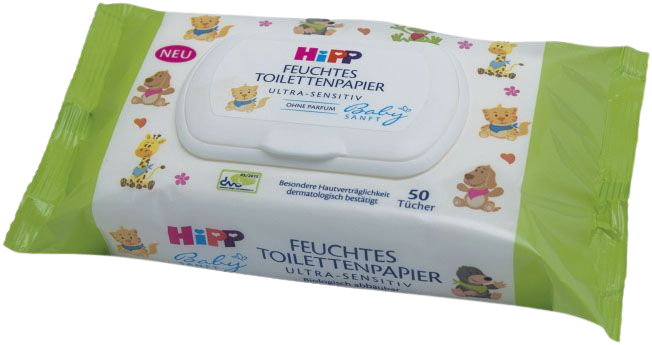 HIPP Babysanft vlhčený toaletný papier 50 kusov