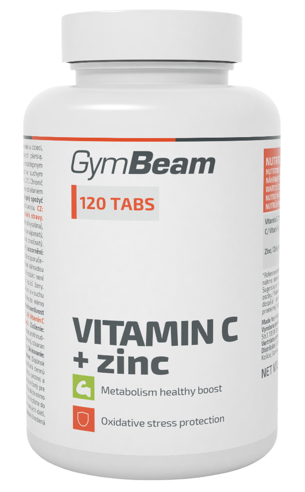 GYMBEAM Vitamín C + zinok 120 tabliet