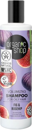 ORGANIC SHOP Objemový šampón na mastné vlasy Figy a šípok 280 ml