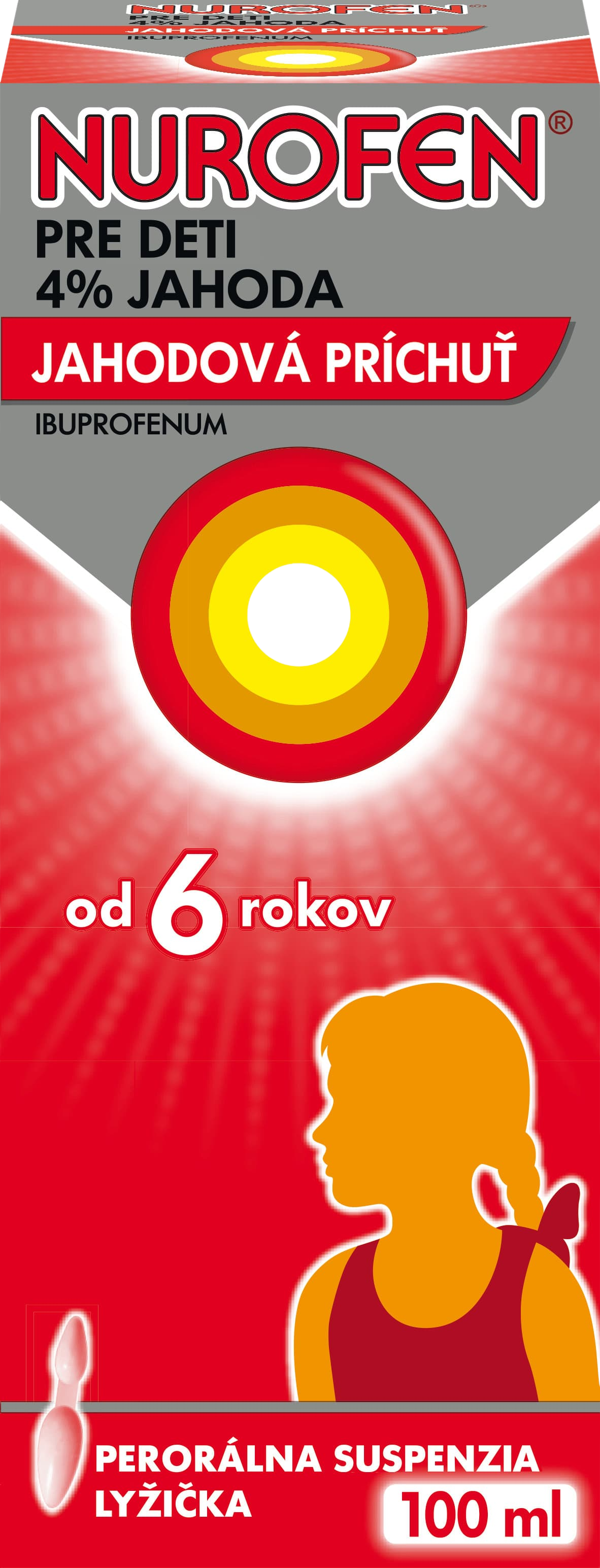 NUROFEN Pre deti suspenzia 4% jahoda 100 ml kúpite na Pilulka.sk