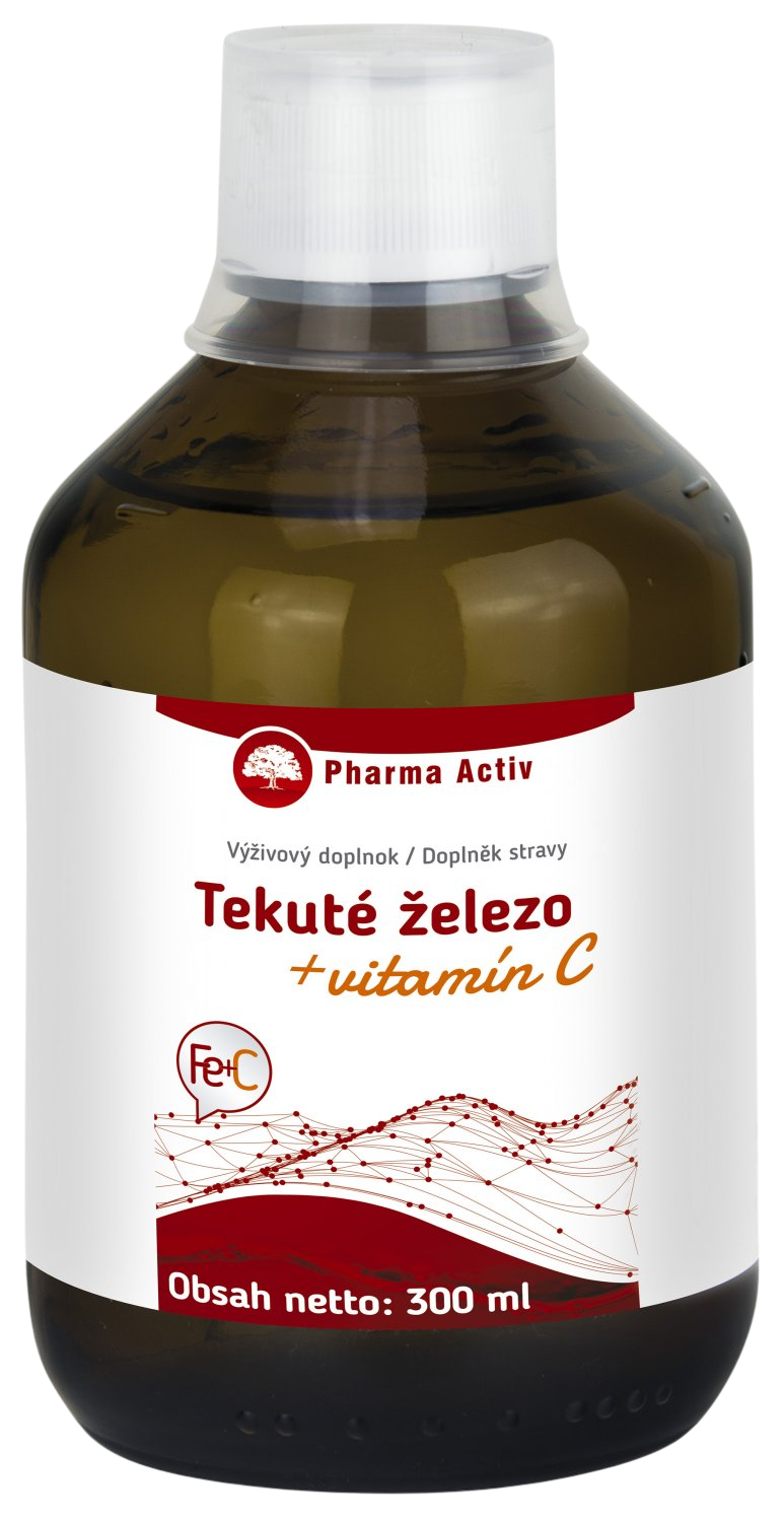 Pharma Activ Tekuté železo Fe + Vitamín C 300 ml