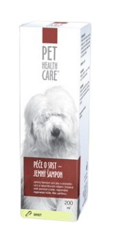 PET HEALTH CARE Starostlivosť o srsť jemný šampón pre psov 200 ml