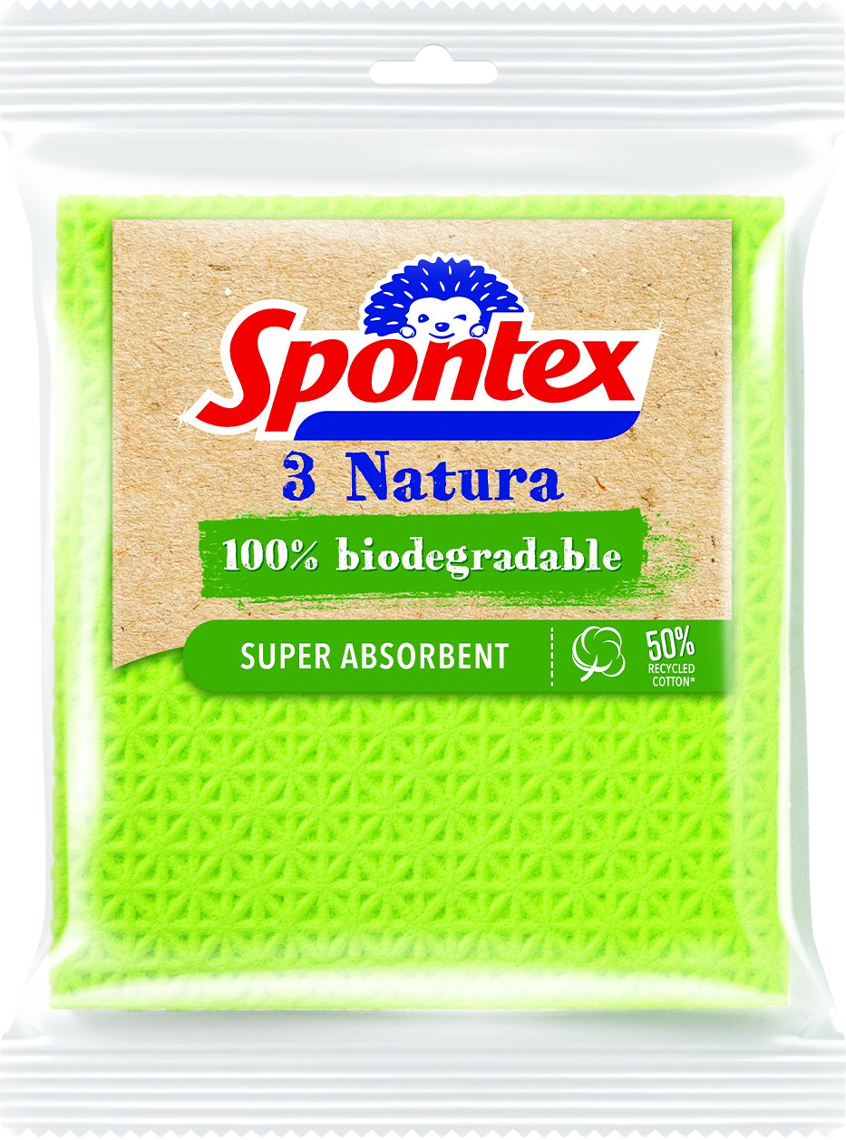 SPONTEX Natura houbová utěrka 3 ks