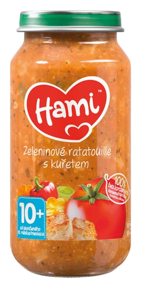 Hami Príkrm Zeleninové ratatouille s kuraťom 250 g