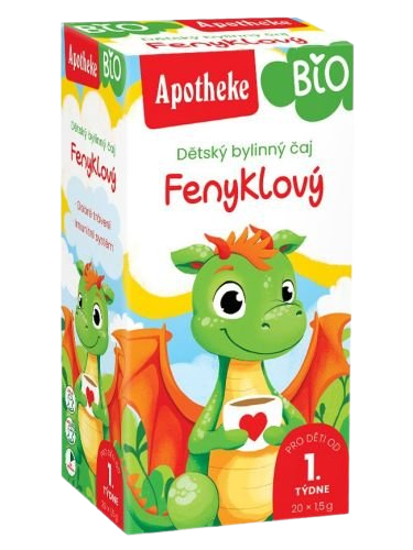 Apotheke Bio Detský bylinný čaj feniklový 20 x 1.5 g