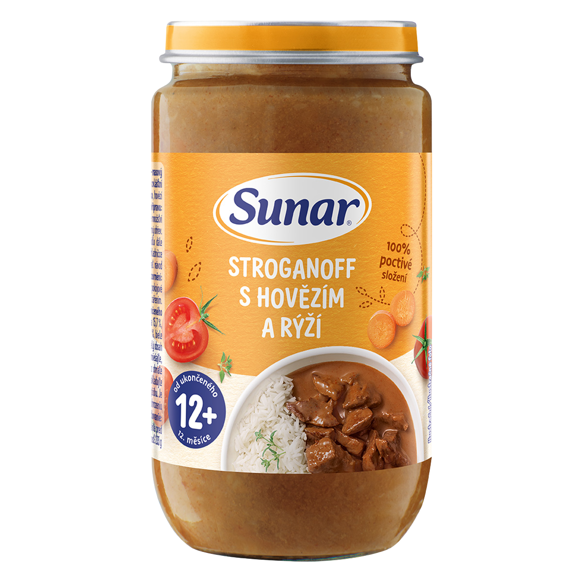 Sunar příkrm Strogan.s hov.+rýží od ukon.12m+235g