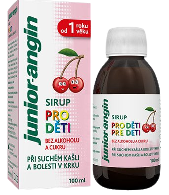 JUNIOR-ANGIN sirup pre deti s čerešňovou príchuťou 100 ml kúpite na Pilulka.sk