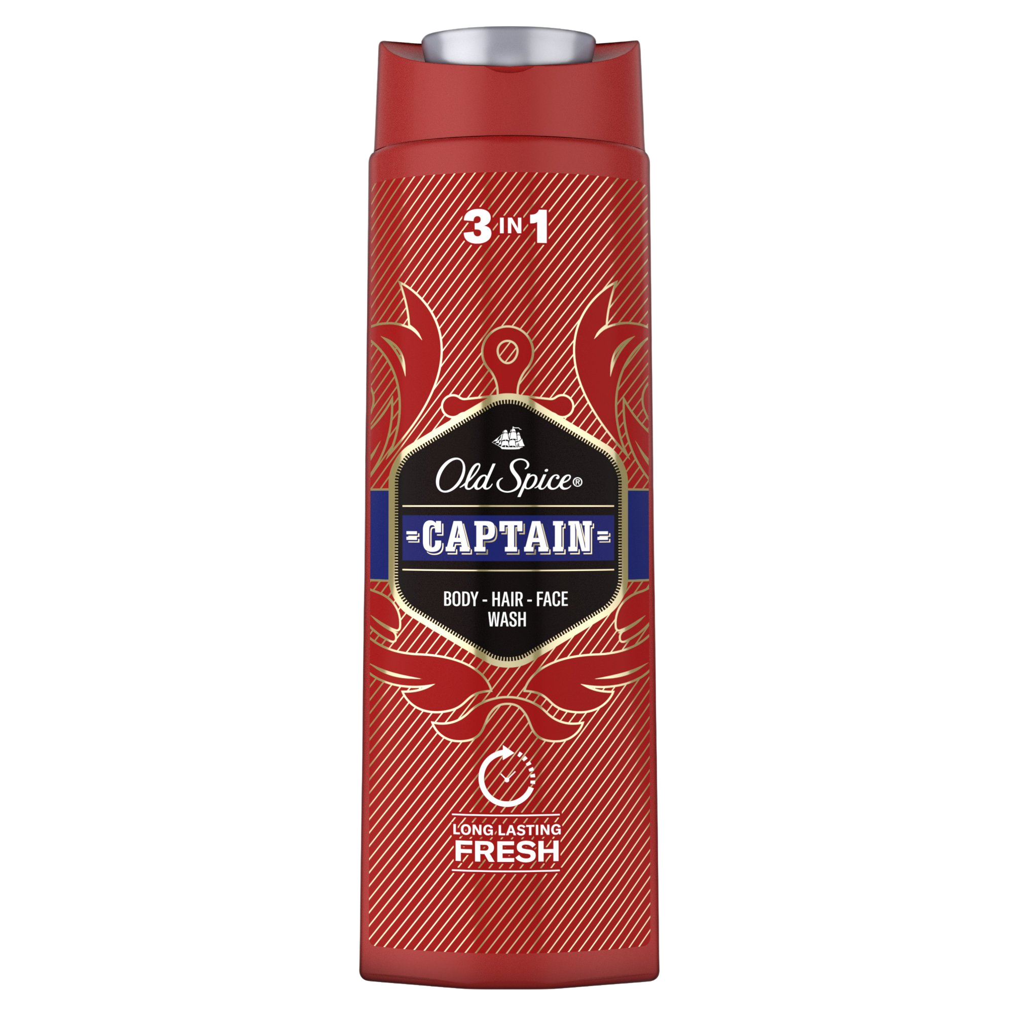 OLD SPICE Captain Sprchový gél a šampón s tónmi santalového dreva a citrusov 400 ml