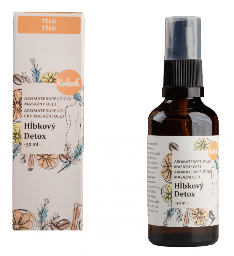 Kvitok Masážní olej proti celulitidě Hloubkový detox (50 ml)