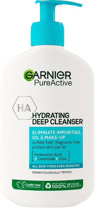 GARNIER Pure Active hydratačný čistiaci gél proti nedokonalostiam, 250 ml