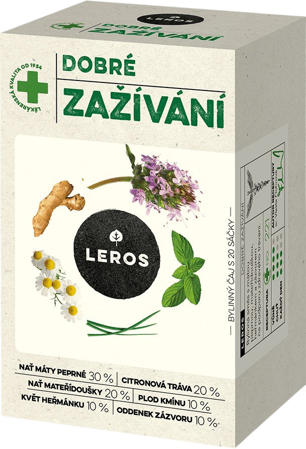 LEROS Dobré zažívanie 20 vrecúšok