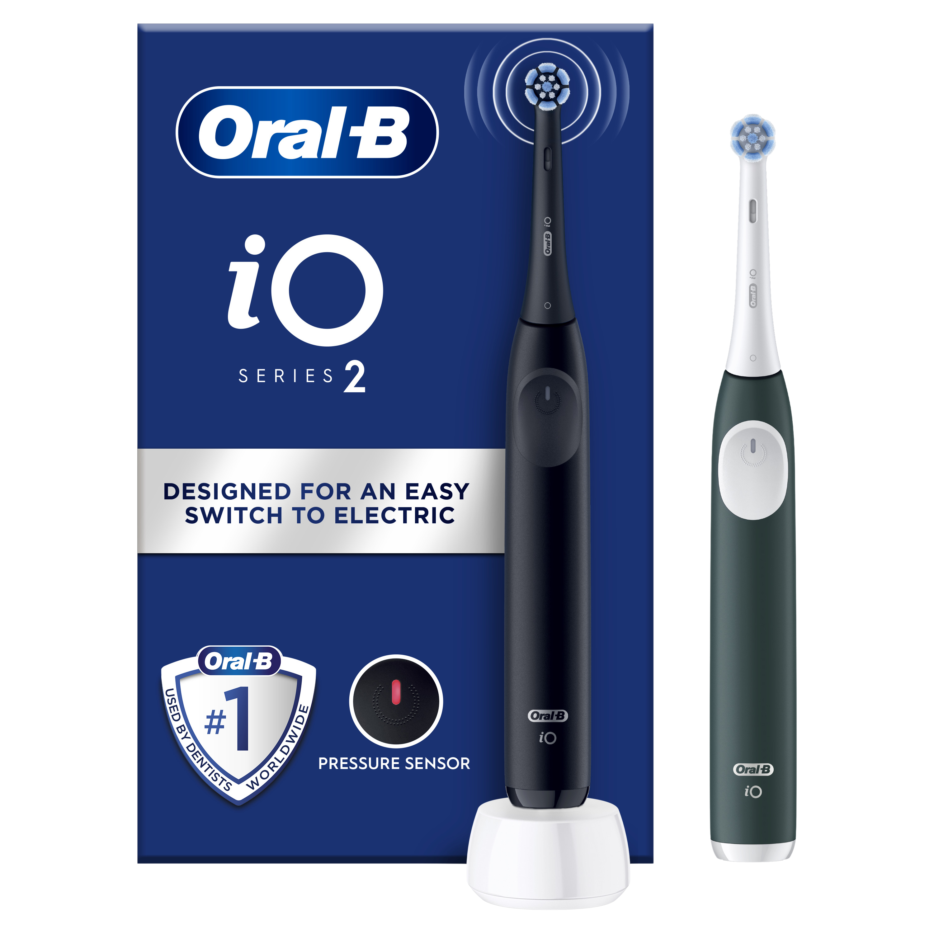 ORAL-B iO 2 Night Black & Forest Green Elektrické zubní kartáčky 2 ks