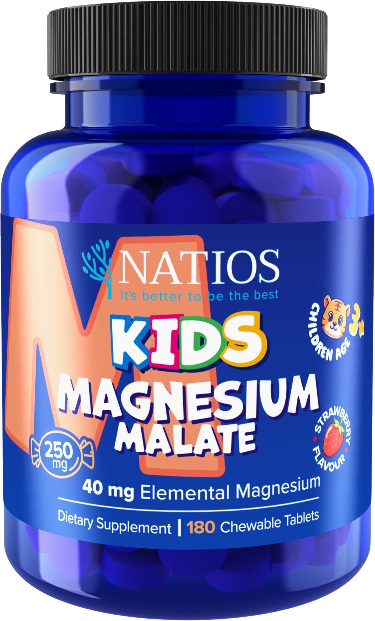 NATIOS Kids Magnesium Malate 250 mg 180 tablet
