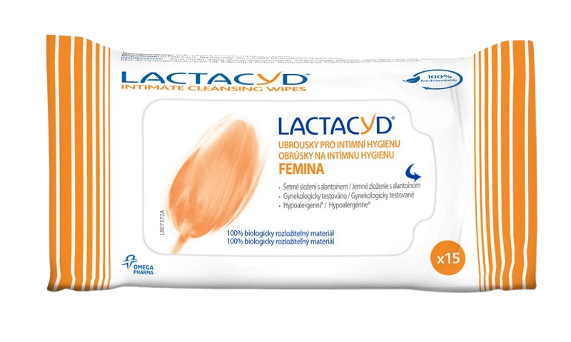 LACTACYD FEMINA obrúsky na intímnu hygienu 15 ks