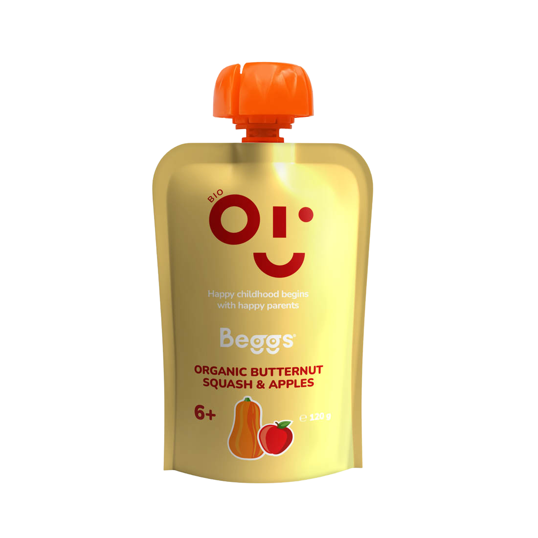 Beggs BIO Kapsička máslová dýně a jablka 6m+ 120 g koupíte na Pilulka.cz