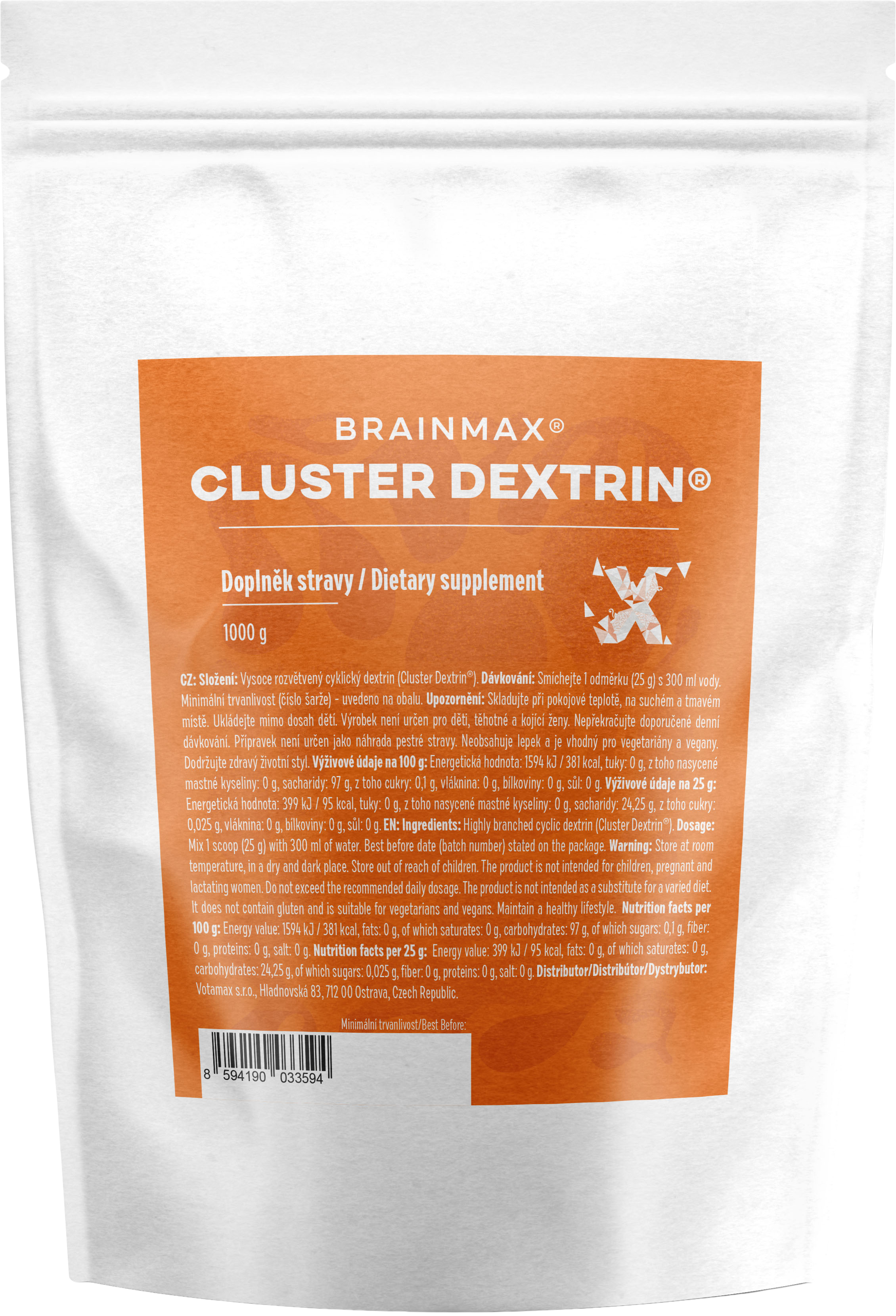 BRAINMAX Cluster Dextrin 1000 g
