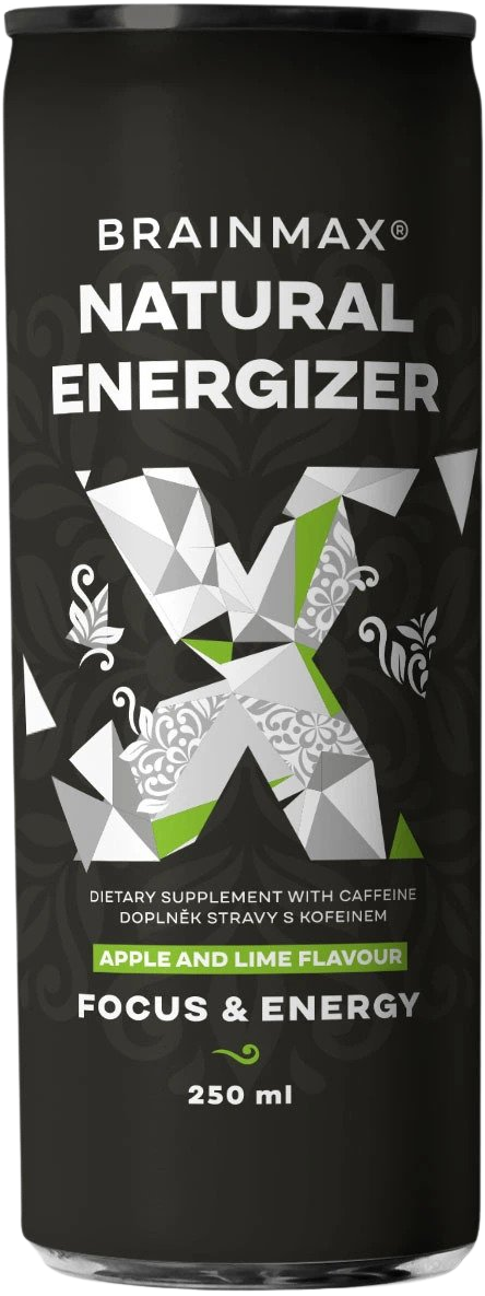 BRAINMAX Energetický drink Jablko, limetka 250 ml