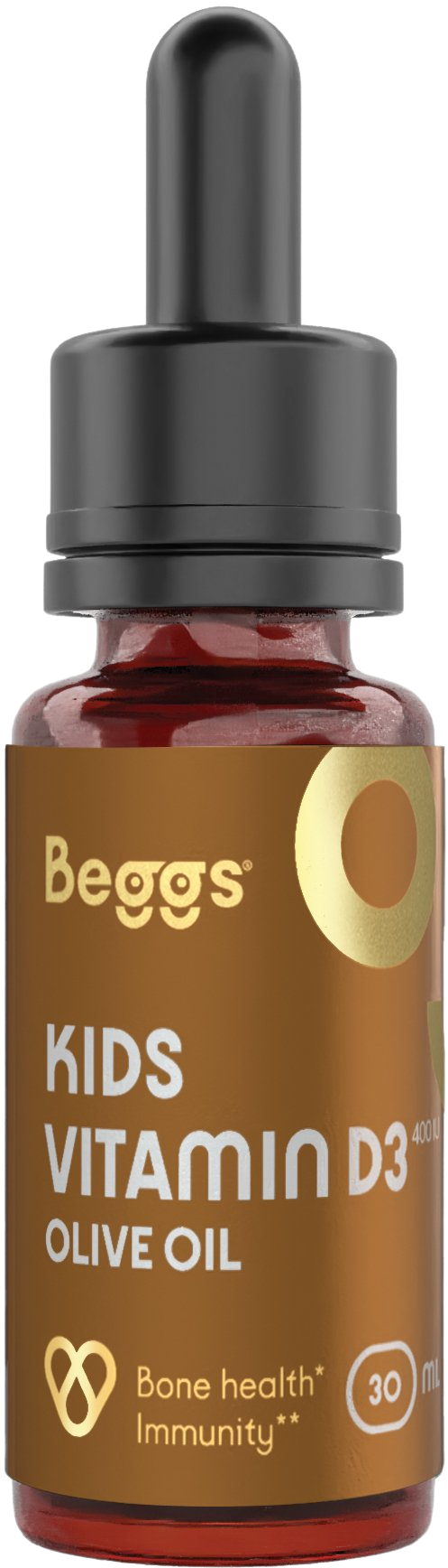 Beggs Kids Vitamin D3 400 IU Olive Oil kvapky s vitamínom D pre deti od narodenia 30 ml kúpite na Pilulka.sk