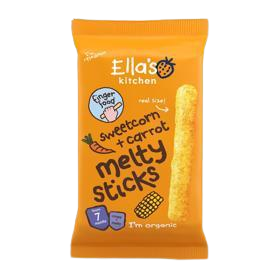 ELLA'S KITCHEN Chrumkavé tyčinky s kukuricou a mrkvou BIO 16 g kúpite na Pilulka.sk