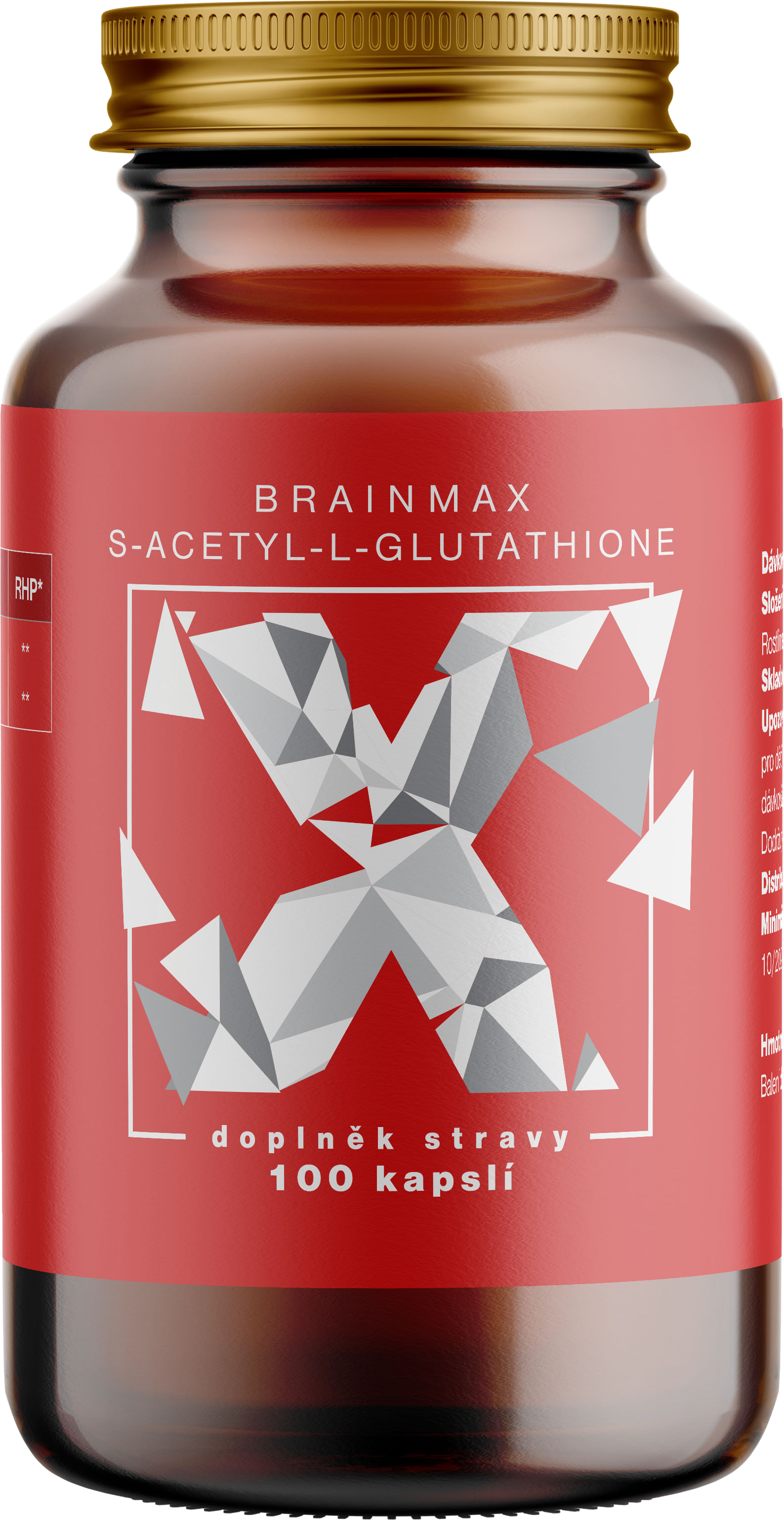 BRAINMAX S-Acetyl-L-Glutathione 100 kapslí