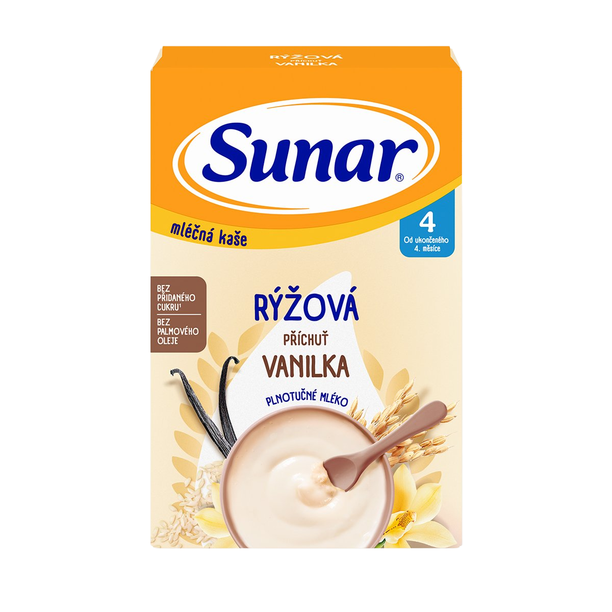 Sunar mliečna kaša ryžová vanilková 210 g