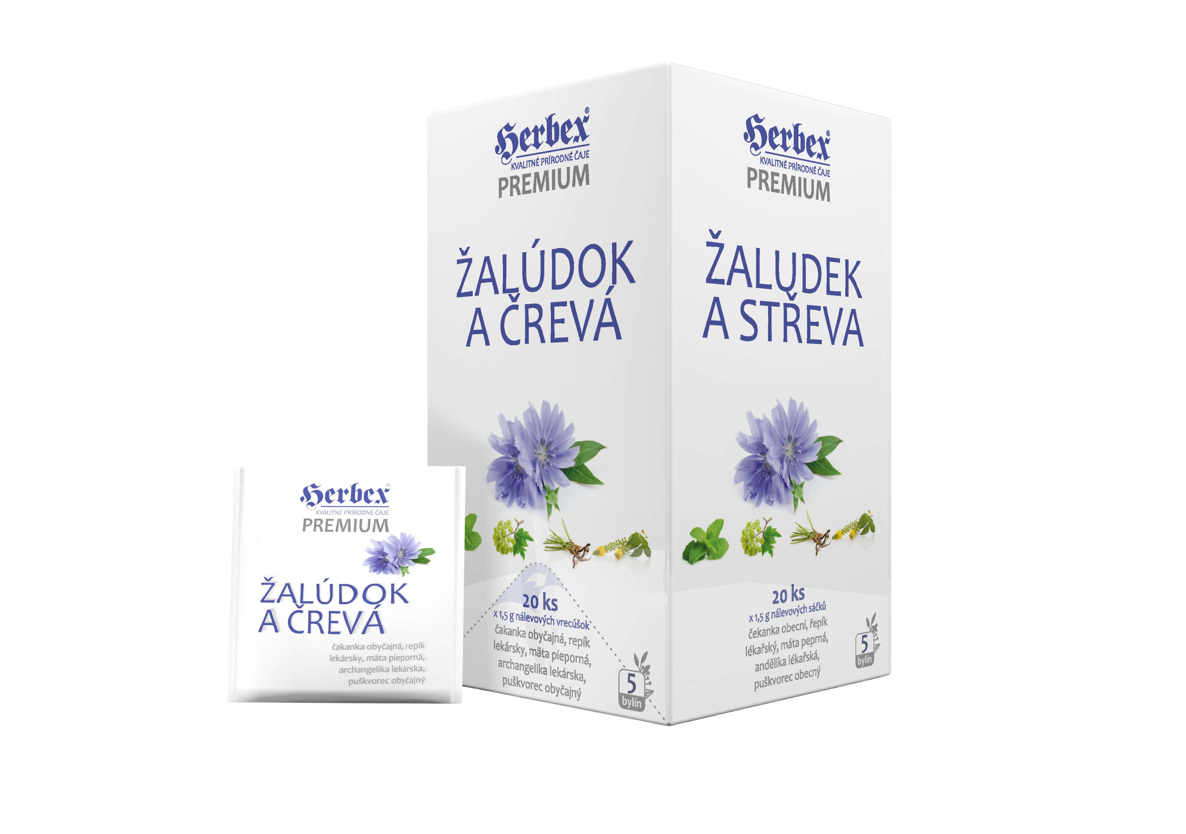 HERBEX Premium Čaj Žalúdok a črevá 20 x 1.5 g kúpite na Pilulka.sk