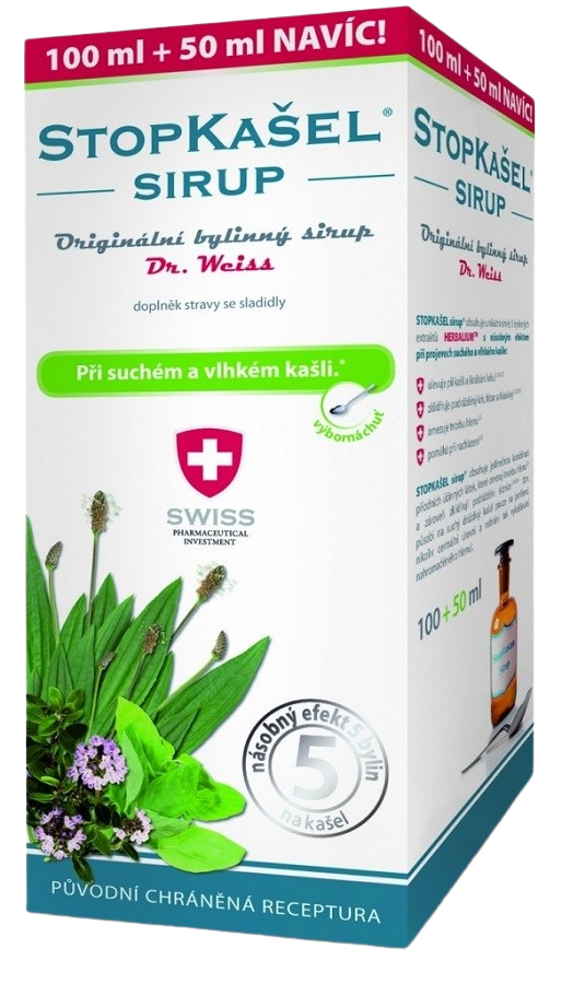 Dr.Weiss STOPKAŠEL Medical sirup sirup pri zápale v krku a ústnej dutine 300 ml kúpite na Pilulka.sk
