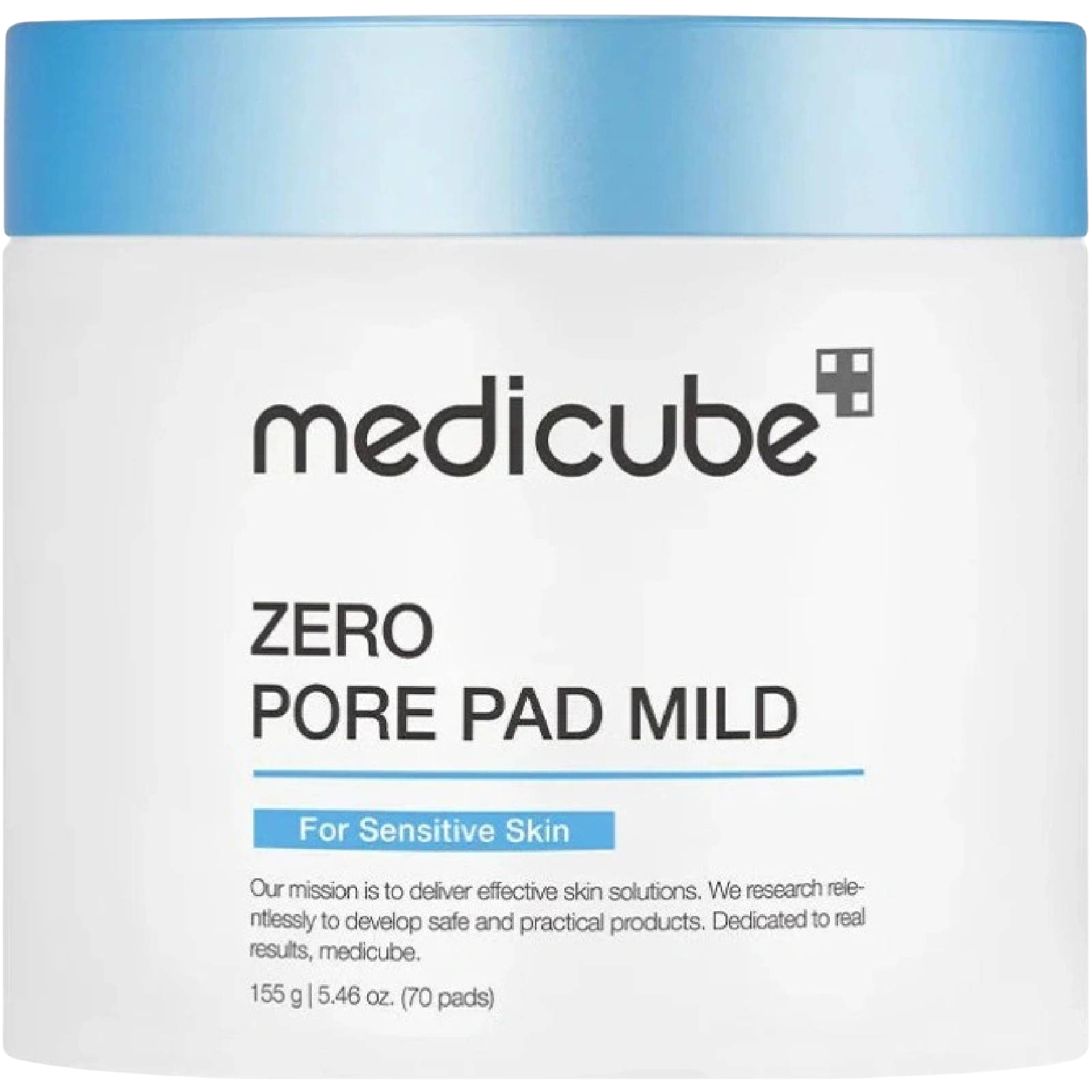 MEDICUBE Zero Pore Pad Mild - Tonizující polštářky na obličej 155 g 70 ks