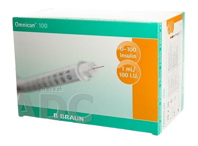 B.Braun BB Omnican inz. striekačka 100 objemml, ihla 0,30x12 mm 100 ks