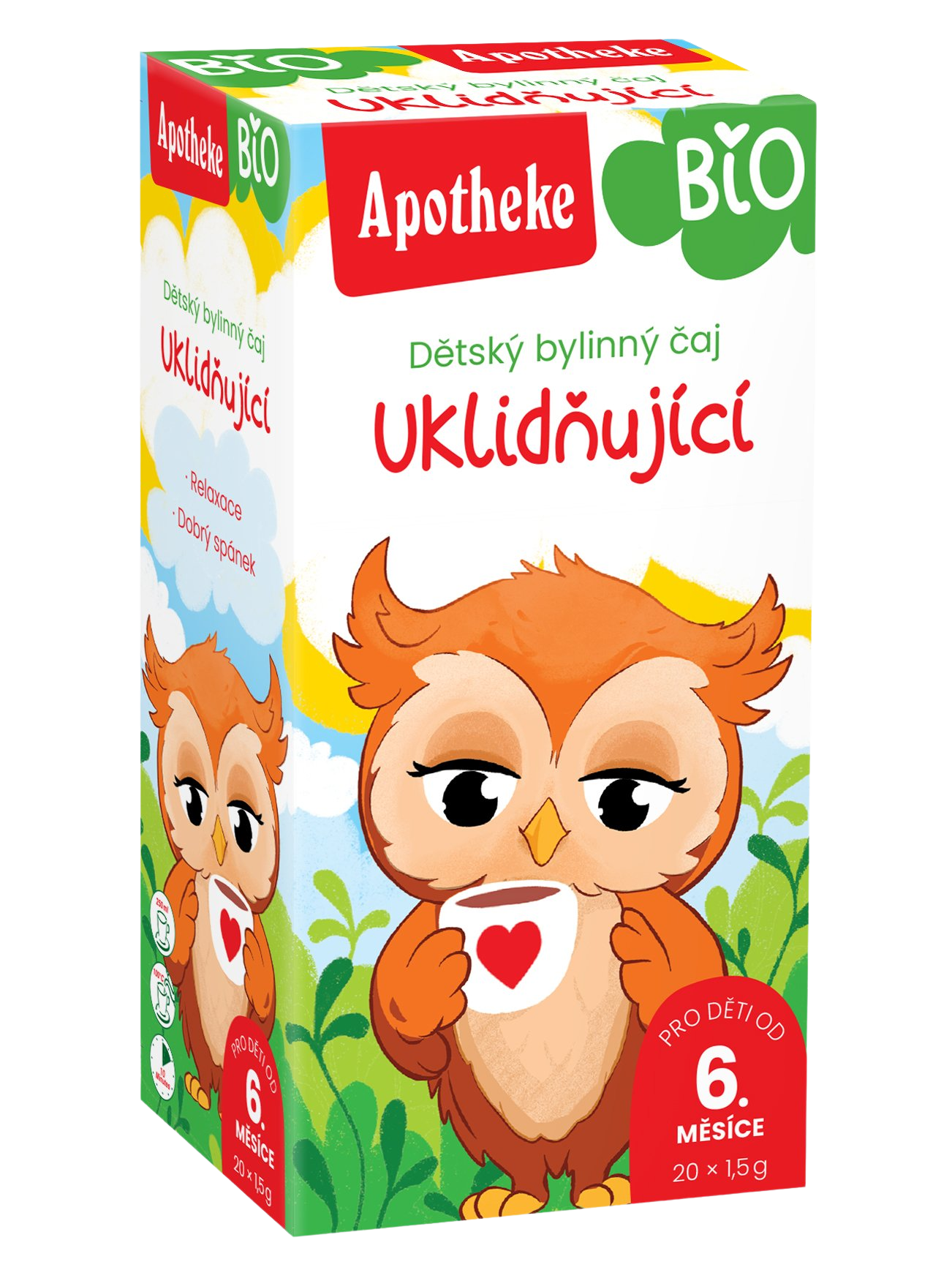 APOTHEKE Bio detský bylinný čaj ukľudňujúci 20 x 1.5 g kúpite na Pilulka.sk