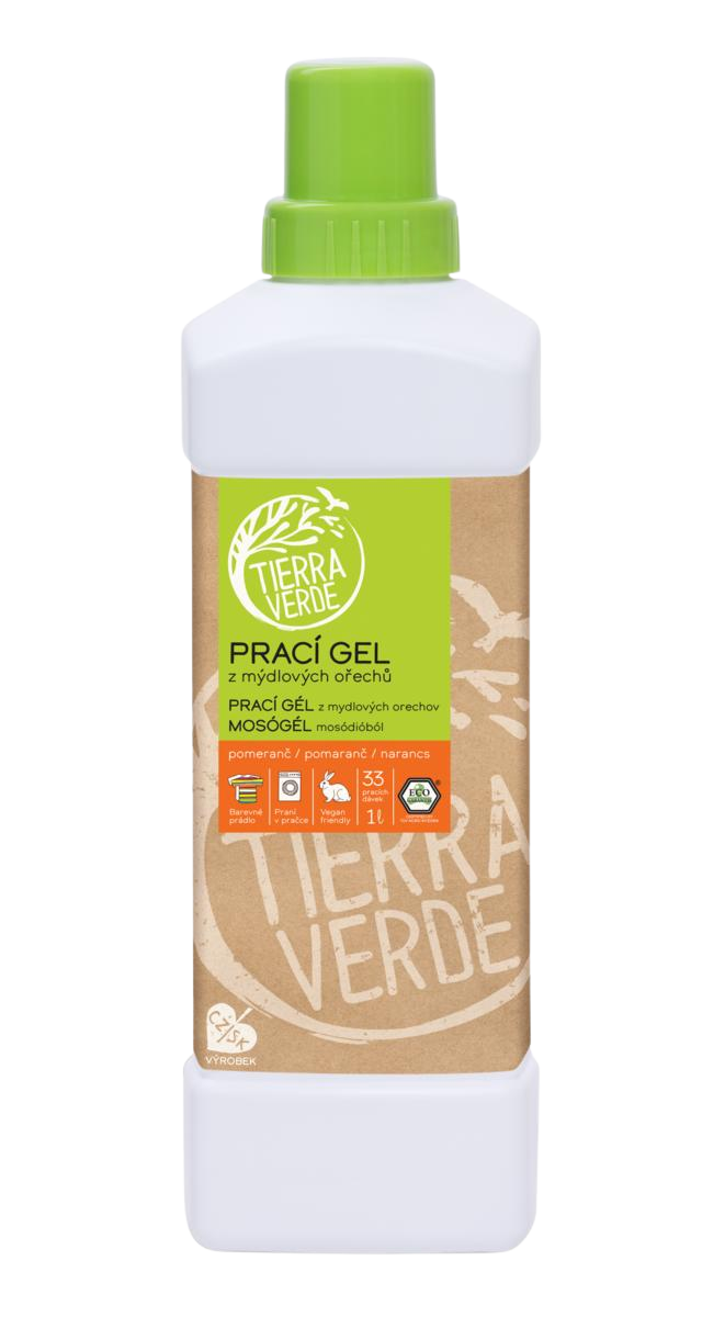 TIERRA VERDE Prací gél s pomarančom BIO 1 l kúpite na Pilulka.sk