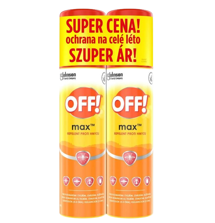Fotografie OFF! Repelent proti hmyzu Max 2 x 100 ml
