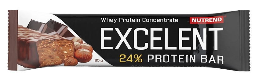 NUTREND Excelent proteín bar čokoláda s orieškami 85 g