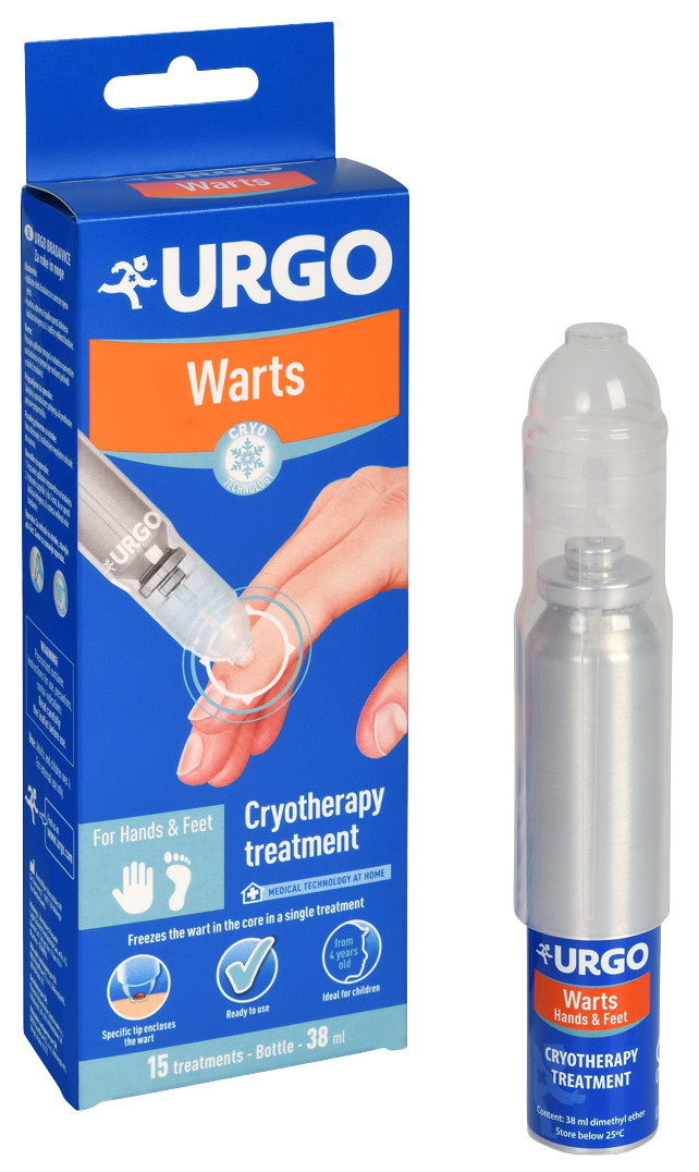 URGO Bradavice Kryoterapeutický prípravok na zmrazenie bradavíc 38 ml