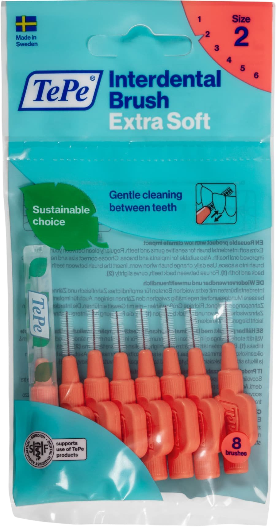 TePe EXTRA SOFT medzizubné kefky na dentálnu starostlivosť 0,5 mm , 8ks