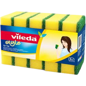 Fotografie VILEDA Vileda houbička Tip Top 5 ks