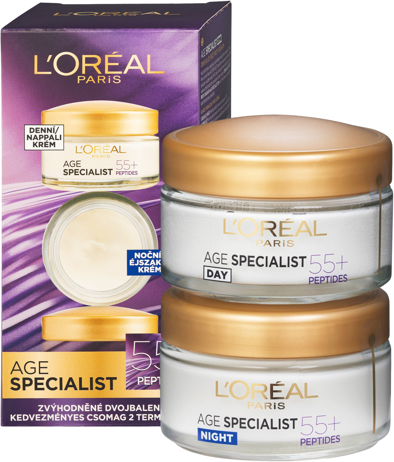 L'ORÉAL PARIS Age Specialist 55+ Duopack 2 x 50 ml