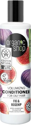 ORGANIC SHOP Objemový kondicionér na mastné vlasy Figy a šípok 280 ml