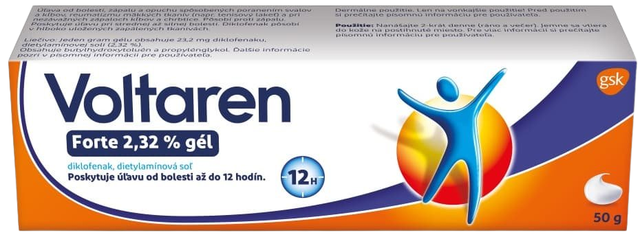VOLTAREN Forte 2,32 % gél 50 g kúpite na Pilulka.sk
