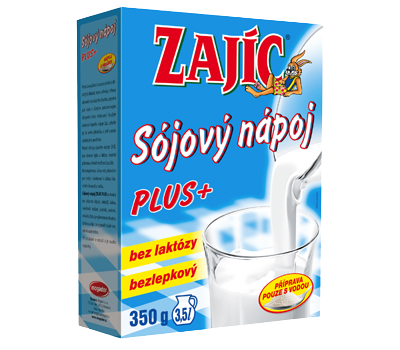 ZAJÍC ZAJÍC SÓJOVÝ NÁPOJ PLUS+ práškový 350 g
