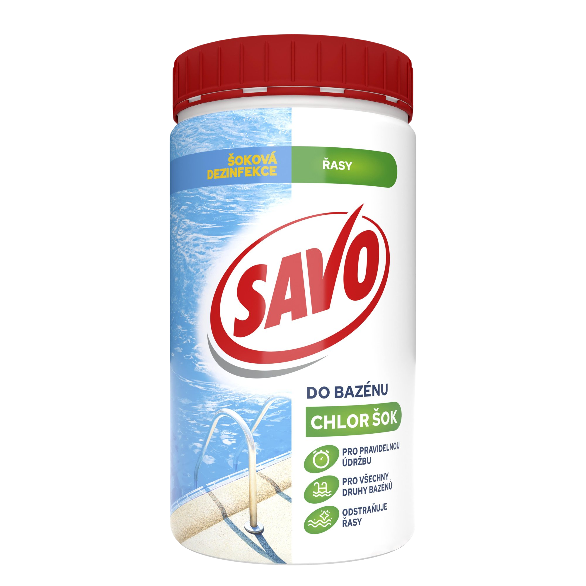 SAVO do bazéna Chlor šok 850 g