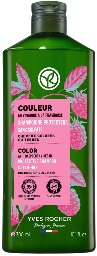 YVES ROCHER Šampón na farbené vlasy s malinovým octom 300 ml
