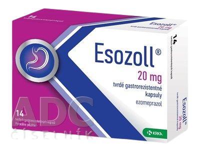 Esozoll 20 mg na krátkodobú liečbu refluxných príznakov 14 kapsúl kúpite na Pilulka.sk