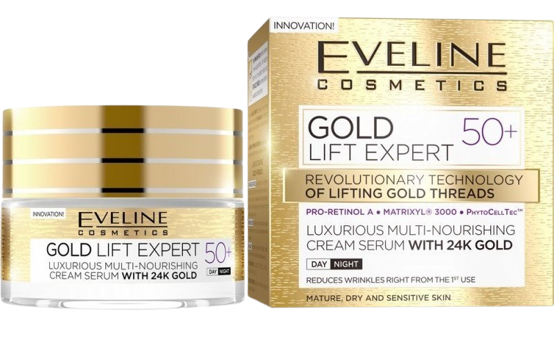 EVELINE Gold Lift Expert Day & Night cream 50+ 50 ml