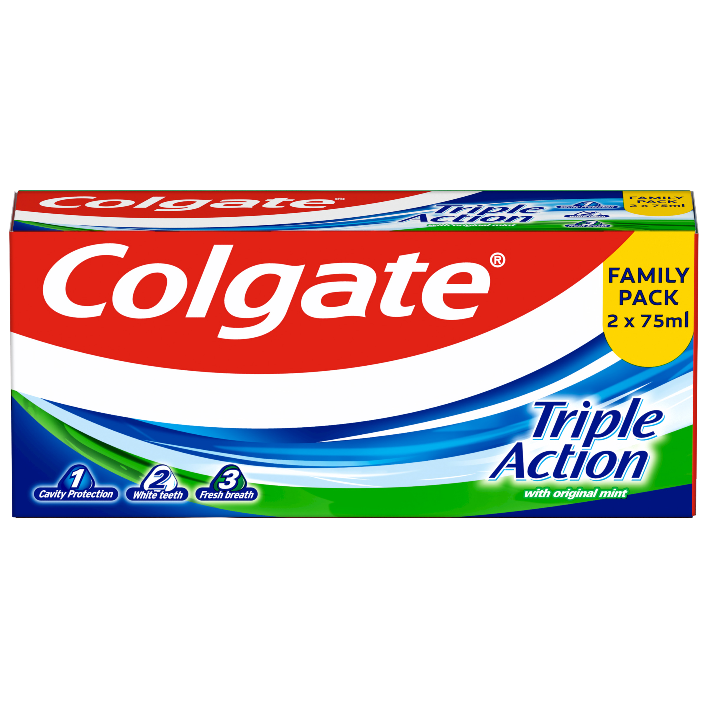 Colgate zubní pasta Triple Action 2 x 75 ml