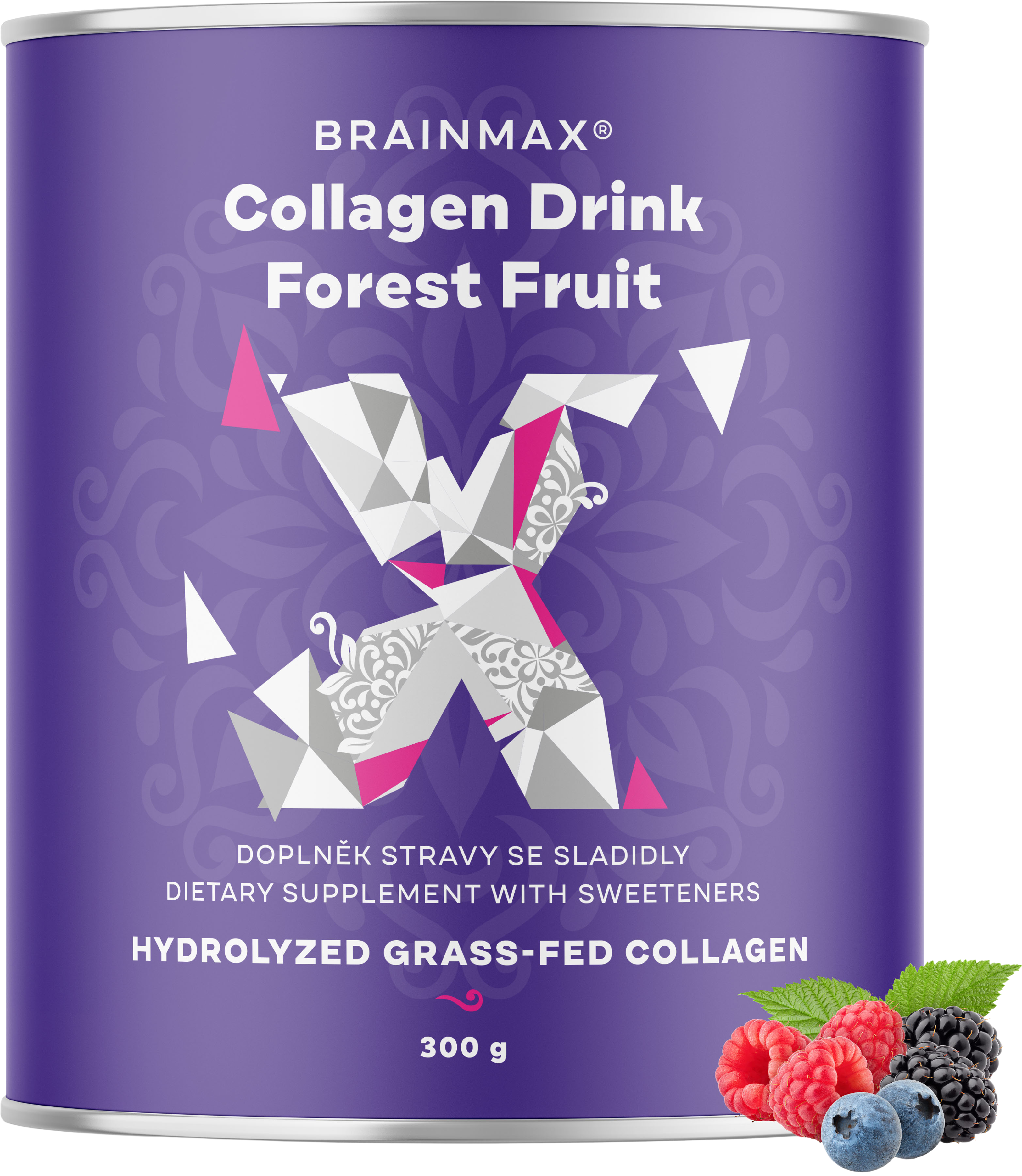 Fotografie BRAINMAX Kolagen nápoj, lesní ovoce 300 g
